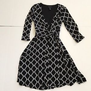 White House Black Market Faux Wrap Dress